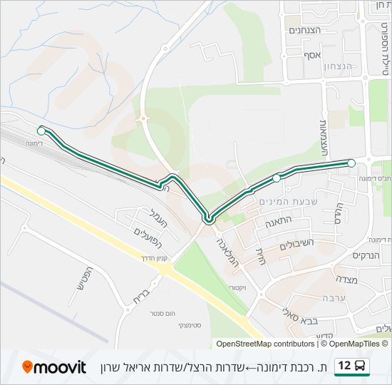 12 bus Line Map