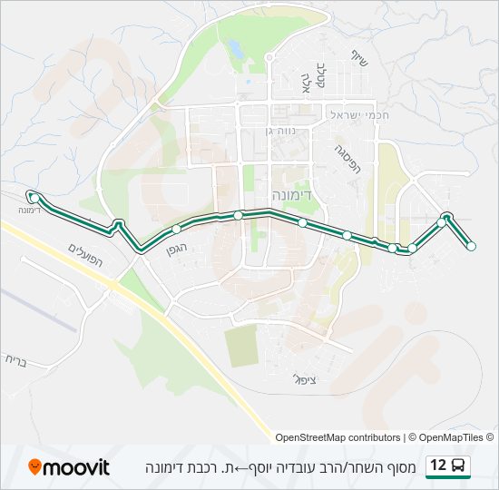 12 Bus Line Map
