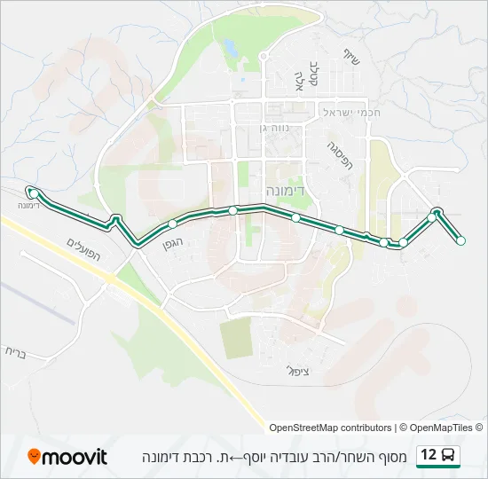 12 Bus Line Map