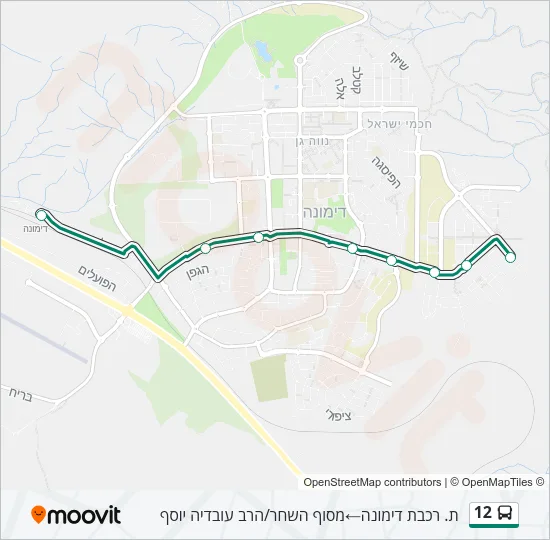 12 Bus Line Map