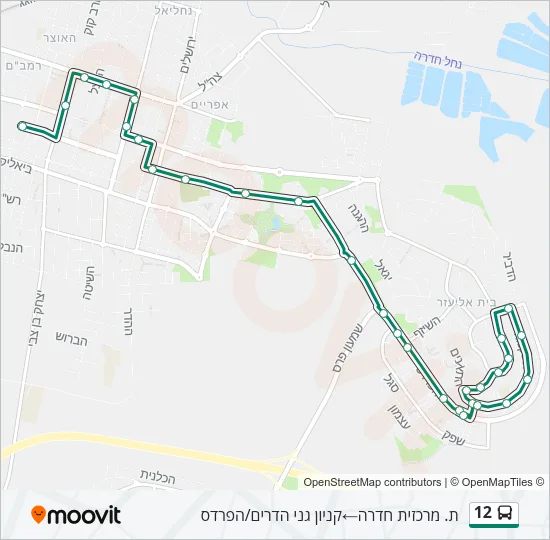 12 Bus Line Map