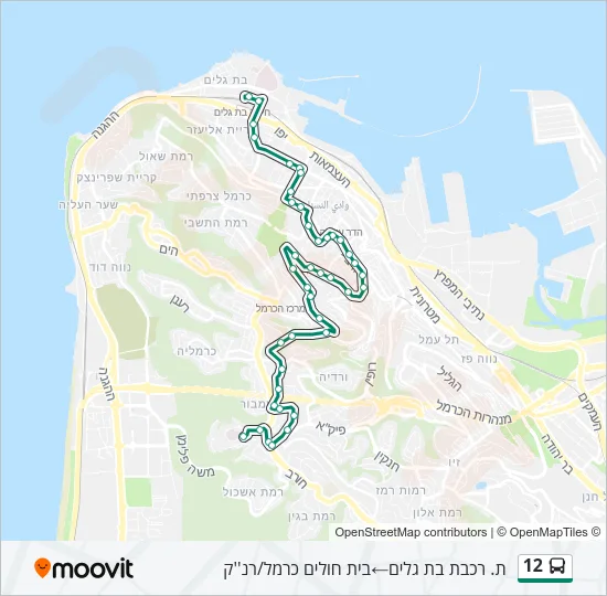 12 Bus Line Map