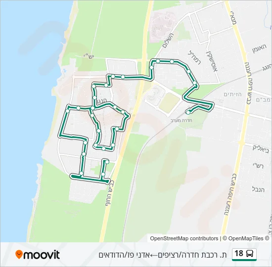 18 Bus Line Map