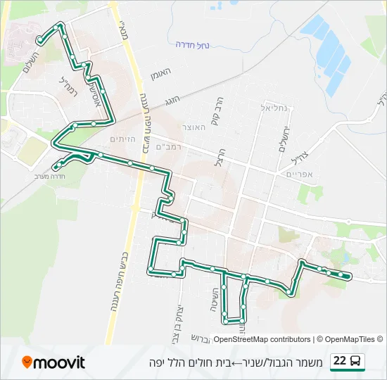 22 Bus Line Map