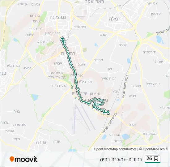 26 Bus Line Map