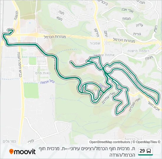 29 Bus Line Map