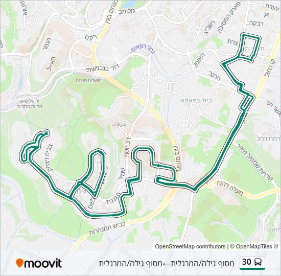 30 Bus Line Map