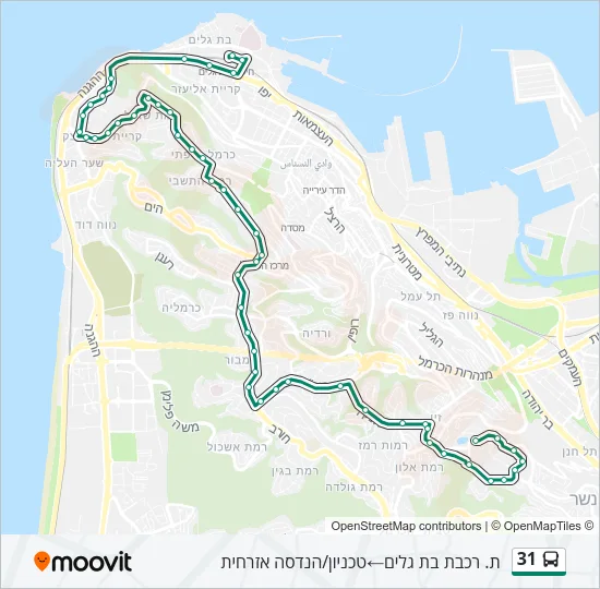 31 Bus Line Map
