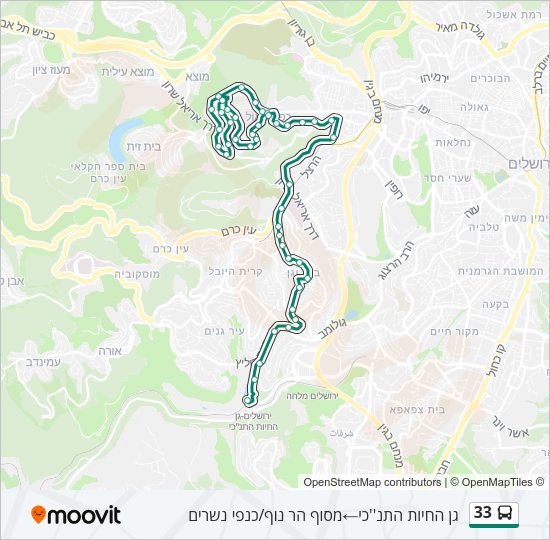 33 Bus Line Map