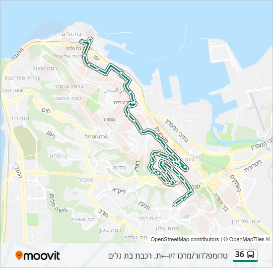 36 Bus Line Map