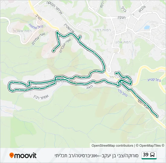 39 Bus Line Map