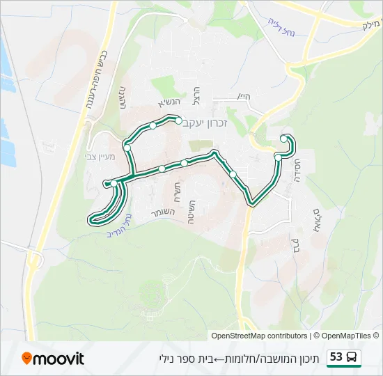 53 Bus Line Map