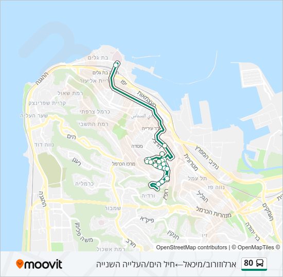 80 bus Line Map