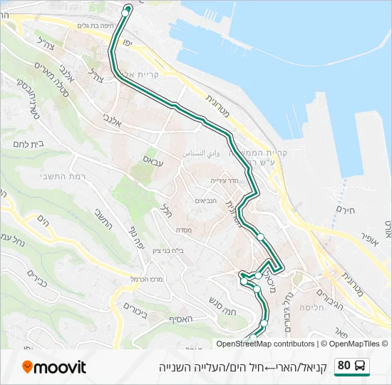 80 Bus Line Map