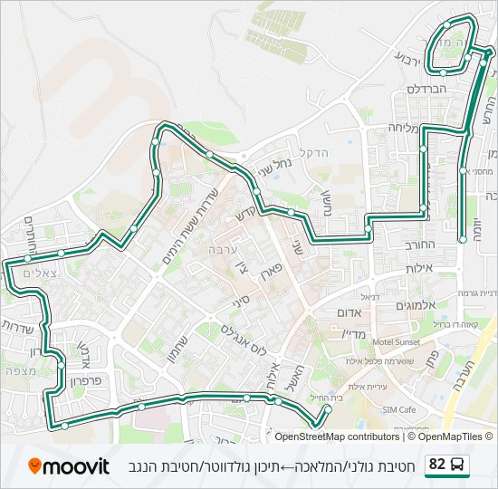 82 Bus Line Map