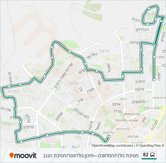 82 Bus Line Map