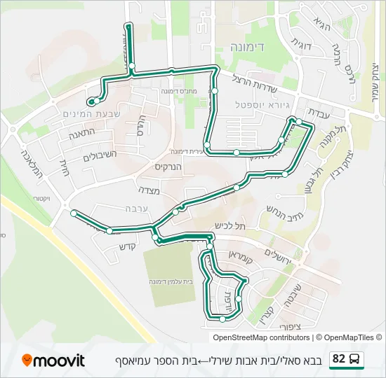 82 Bus Line Map