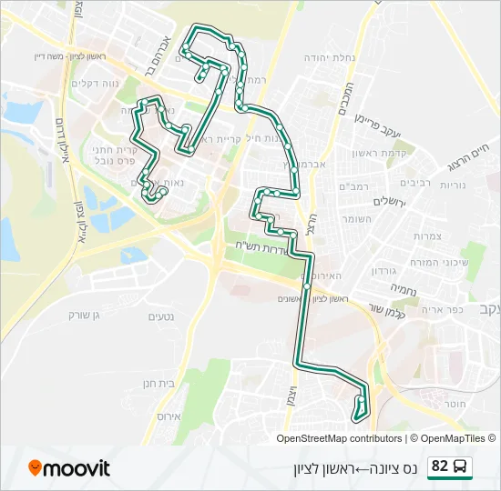 82 Bus Line Map