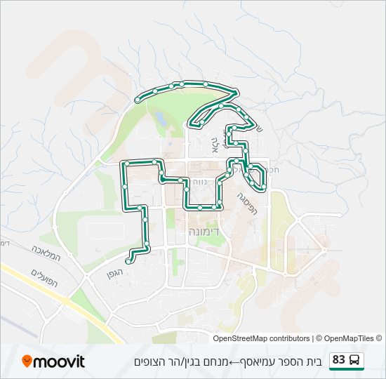 83 bus Line Map