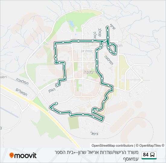 Автобус 84: карта маршрута