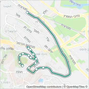 86 Bus Line Map