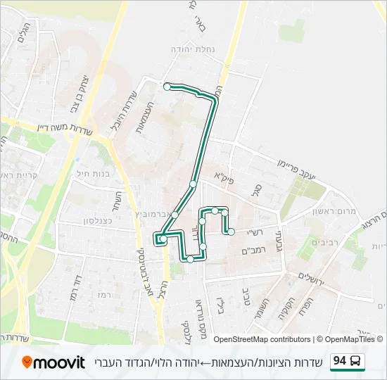 94 Bus Line Map