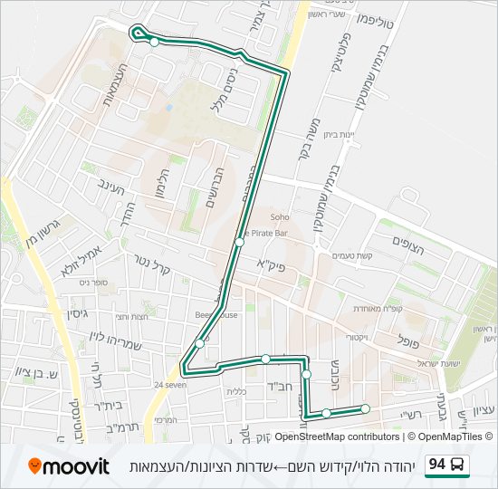 94 Bus Line Map