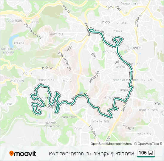 106 Bus Line Map