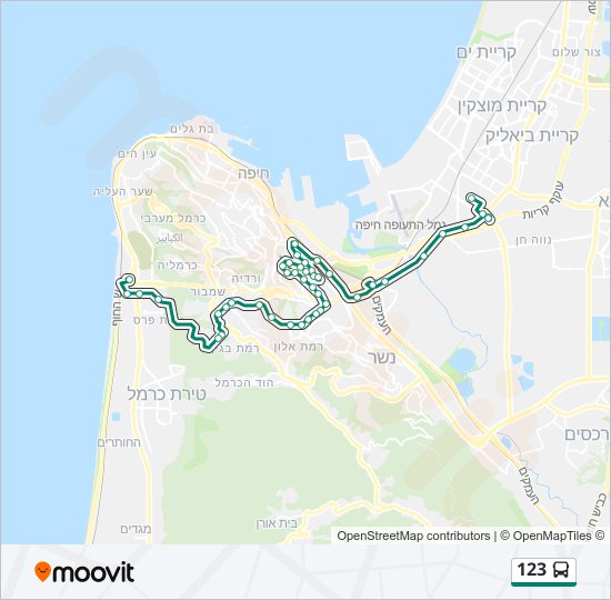 123 bus Line Map