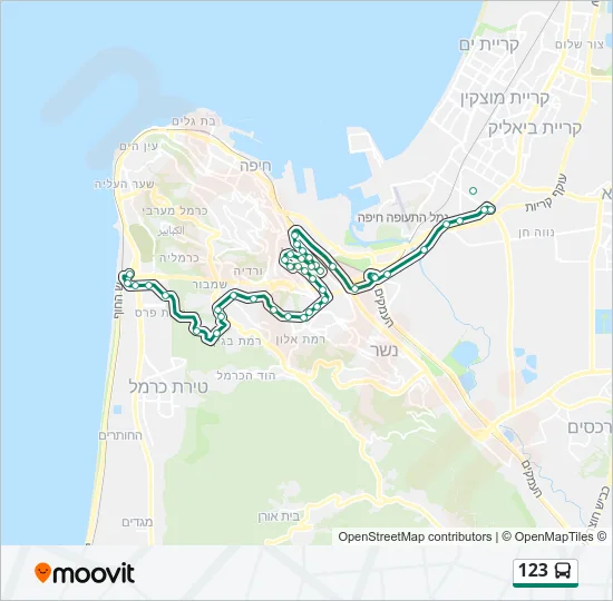 123 Bus Line Map