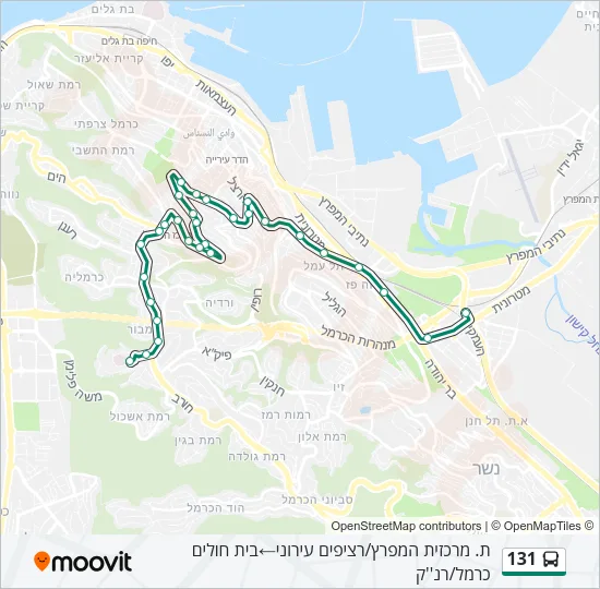 131 Bus Line Map