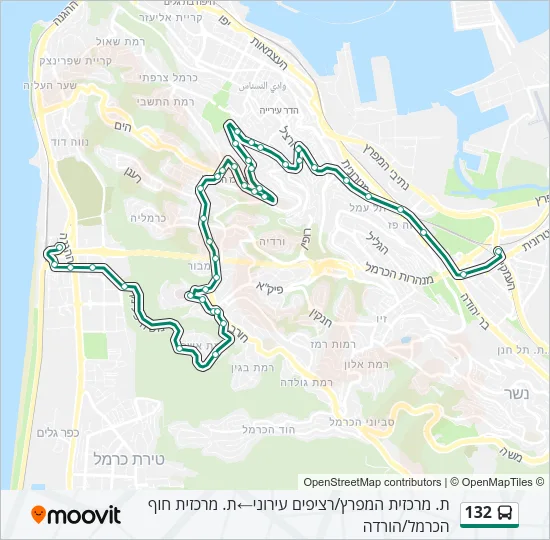 132 Bus Line Map