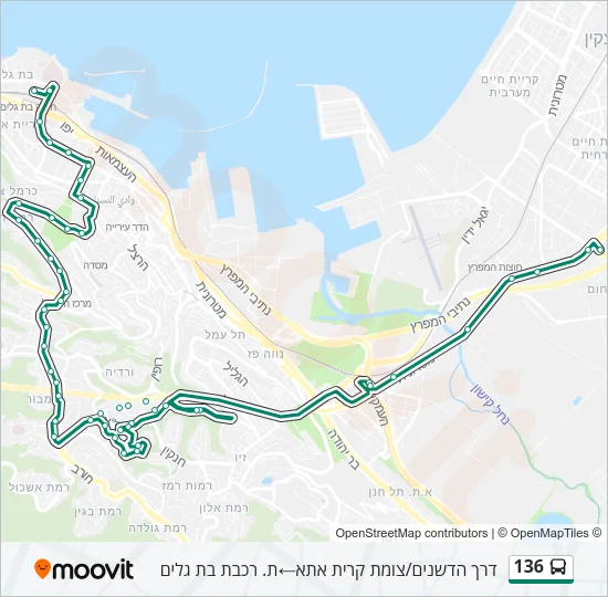 136 Bus Line Map