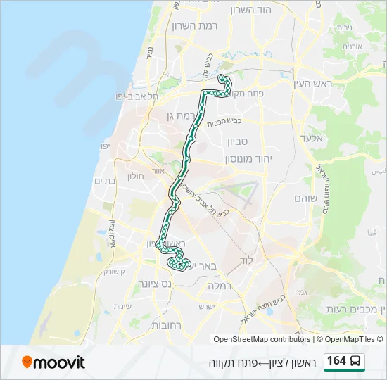 164 Bus Line Map