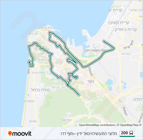 200 bus Line Map