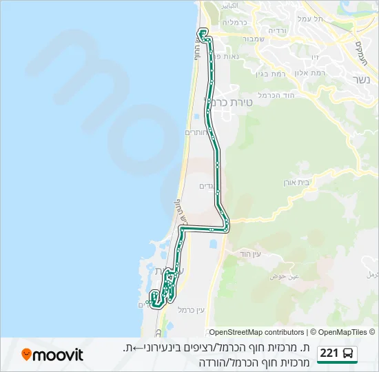 221 Bus Line Map