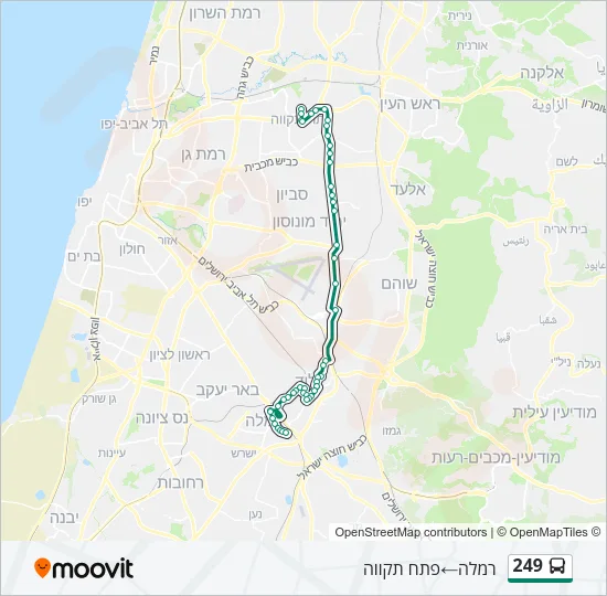 249 Bus Line Map