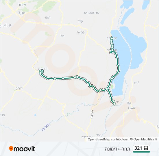 321 bus Line Map