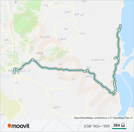 384 bus Line Map