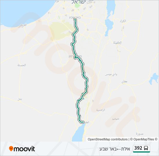 392 Bus Line Map