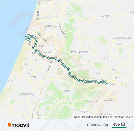 406 Bus Line Map
