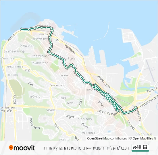 40A Bus Line Map