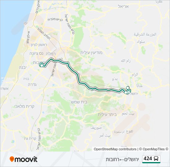 424 Bus Line Map