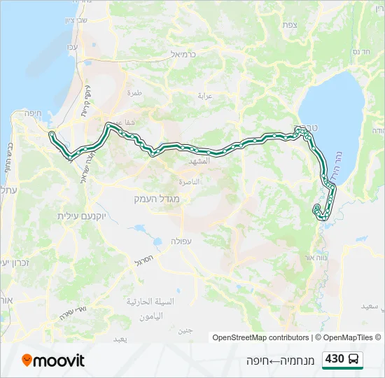 430 Bus Line Map