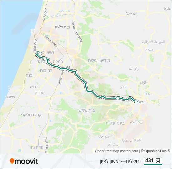 431 Bus Line Map