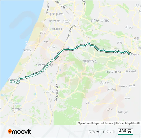 436 Bus Line Map
