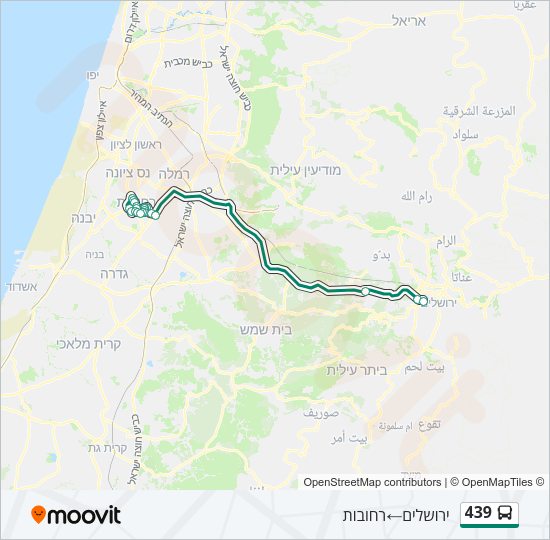 439 Bus Line Map
