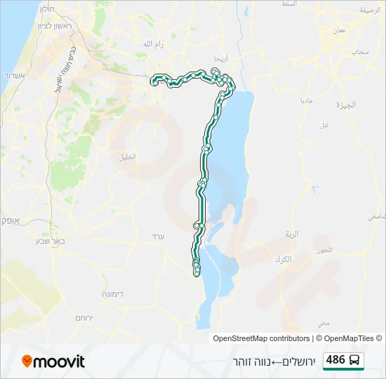 486 Bus Line Map