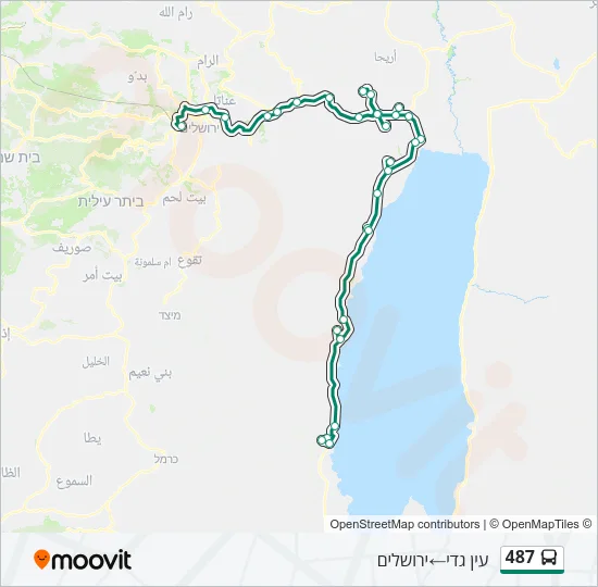 487 Bus Line Map