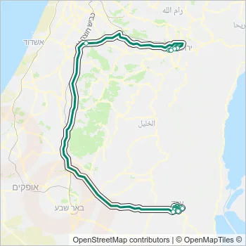 555 Bus Line Map